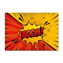 Explosion Boom Pop Art Style Sticker A4 (10 Pack) by Wegoenart