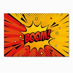 Explosion Boom Pop Art Style Postcard 4 x 6  (pkg Of 10) by Wegoenart