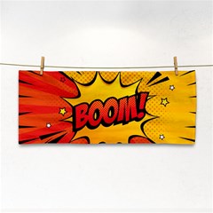 Explosion Boom Pop Art Style Hand Towel by Wegoenart