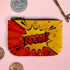 Explosion Boom Pop Art Style Mini Coin Purse by Wegoenart