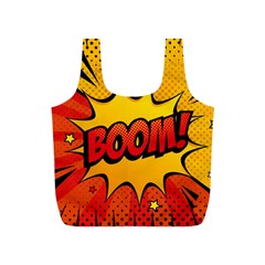 Explosion Boom Pop Art Style Full Print Recycle Bag (s) by Wegoenart