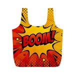 Explosion Boom Pop Art Style Full Print Recycle Bag (M) Front