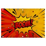 Explosion Boom Pop Art Style Banner and Sign 6  x 4  Front