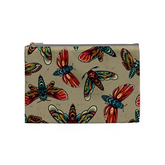 Tattoos Colorful Seamless Pattern Cosmetic Bag (medium) by Wegoenart