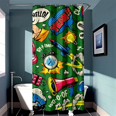 Pop Art Colorful Seamless Pattern Shower Curtain 36  X 72  (stall)  by Wegoenart