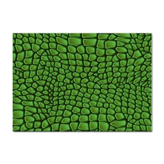 Seamless Pattern Crocodile Leather Sticker A4 (10 Pack) by Wegoenart