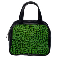 Seamless Pattern Crocodile Leather Classic Handbag (one Side) by Wegoenart