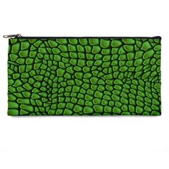 Seamless Pattern Crocodile Leather Pencil Case by Wegoenart