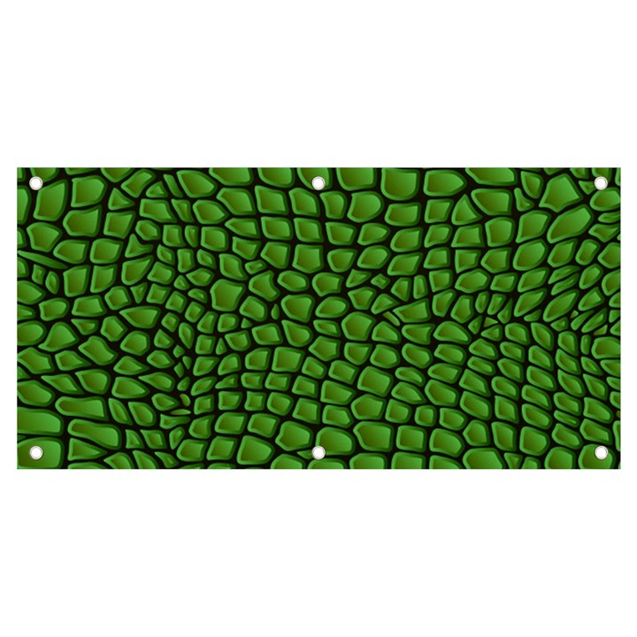 Seamless Pattern Crocodile Leather Banner and Sign 4  x 2 