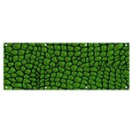 Seamless Pattern Crocodile Leather Banner and Sign 8  x 3  Front