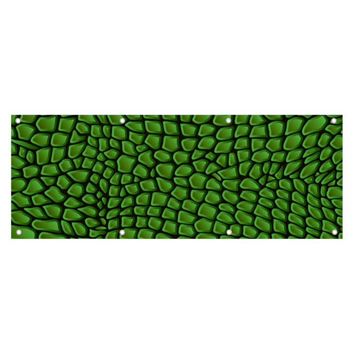 Seamless Pattern Crocodile Leather Banner and Sign 8  x 3 