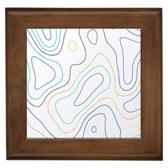 Abstract Colorful Topographic Map Design Vector Framed Tile by Wegoenart