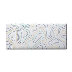 Abstract Colorful Topographic Map Design Vector Hand Towel by Wegoenart