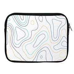 Abstract Colorful Topographic Map Design Vector Apple Ipad 2/3/4 Zipper Cases by Wegoenart