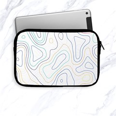 Abstract Colorful Topographic Map Design Vector Apple Ipad Mini Zipper Cases by Wegoenart