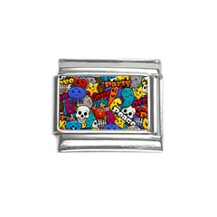 Graffiti Characters Seamless Pattern Italian Charm (9mm)