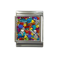 Graffiti Characters Seamless Pattern Italian Charm (13mm)