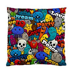 Graffiti Characters Seamless Pattern Standard Cushion Case (two Sides) by Wegoenart