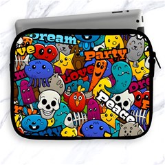 Graffiti Characters Seamless Pattern Apple Ipad 2/3/4 Zipper Cases by Wegoenart