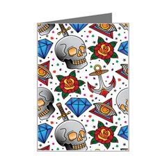 Full Color Flash Tattoo Patterns Mini Greeting Card