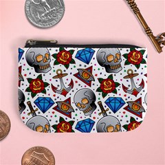 Full Color Flash Tattoo Patterns Mini Coin Purse by Wegoenart