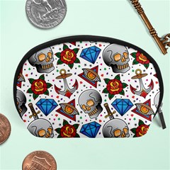 Full Color Flash Tattoo Patterns Accessory Pouch (large) by Wegoenart