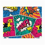 Comic Colorful Seamless Pattern Small Glasses Cloth (2 Sides) Back