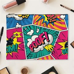 Comic Colorful Seamless Pattern Cosmetic Bag (xl) by Wegoenart