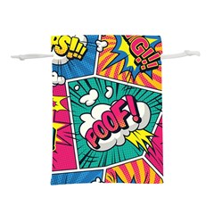 Comic Colorful Seamless Pattern Lightweight Drawstring Pouch (s) by Wegoenart