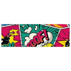 Comic Colorful Seamless Pattern Banner And Sign 9  X 3 