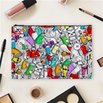 Graffit Characters Seamless Pattern Art Cosmetic Bag (Large) Front