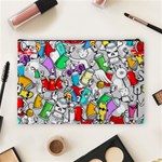 Graffit Characters Seamless Pattern Art Cosmetic Bag (Large) Back