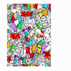 Graffit Characters Seamless Pattern Art Large Garden Flag (Two Sides)