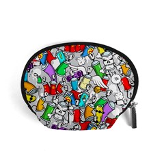 Graffit Characters Seamless Pattern Art Accessory Pouch (Small)