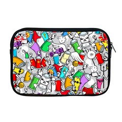 Graffit Characters Seamless Pattern Art Apple Macbook Pro 17  Zipper Case by Wegoenart