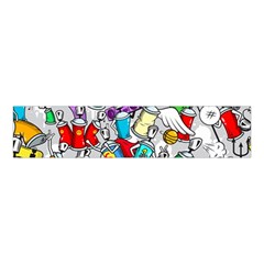 Graffit Characters Seamless Pattern Art Velvet Scrunchie