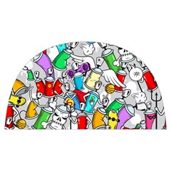 Graffit Characters Seamless Pattern Art Anti scalding pot cap