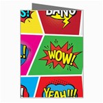 Pop Art Comic Vector Speech Cartoon Bubbles Popart Style With Humor Text Boom Bang Bubbling Expressi Greeting Card Right