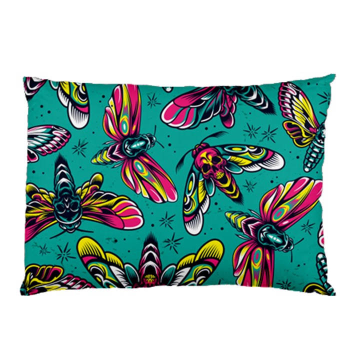 Vintage Colorful Insects Seamless Pattern Pillow Case