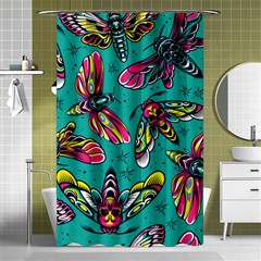 Vintage Colorful Insects Seamless Pattern Shower Curtain 48  X 72  (small)  by Wegoenart