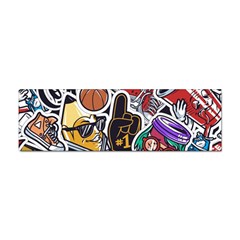 Vintage College Colorful Seamless Pattern Sticker (bumper)