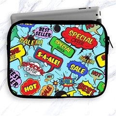 Comic Bubbles Seamless Pattern Apple Ipad 2/3/4 Zipper Cases by Wegoenart