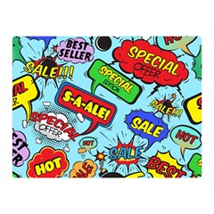 Comic Bubbles Seamless Pattern Double Sided Flano Blanket (mini)  by Wegoenart