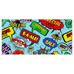 Comic Bubbles Seamless Pattern Banner And Sign 8  X 4  by Wegoenart