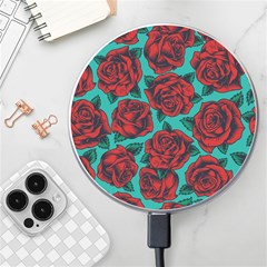 Vintage Floral Colorful Seamless Pattern Wireless Charger by Wegoenart