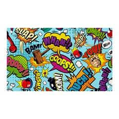 Comic Elements Colorful Seamless Pattern Banner And Sign 5  X 3 