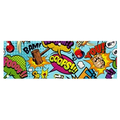 Comic Elements Colorful Seamless Pattern Banner And Sign 6  X 2 