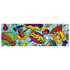 Comic Elements Colorful Seamless Pattern Banner And Sign 9  X 3 