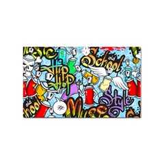 Graffiti Characters Seamless Patterns Sticker (rectangular) by Wegoenart