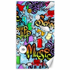 Graffiti Characters Seamless Patterns Canvas 40  X 72  by Wegoenart